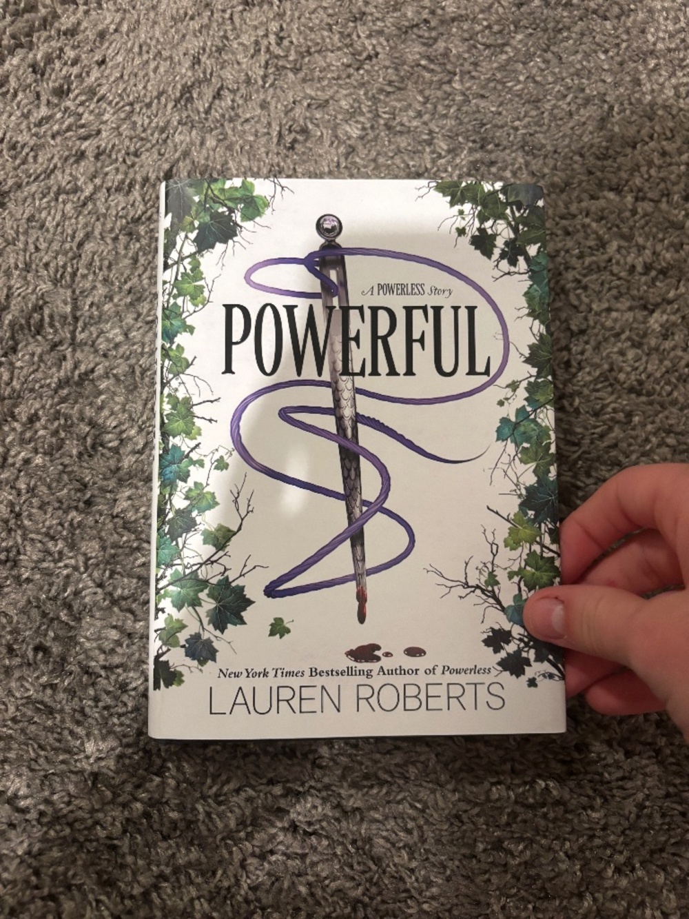 Powerful by Lauren Roberts The Powerless Trilogy Novella YA Romantasy Book